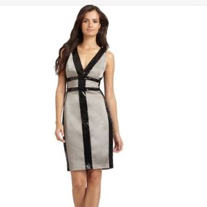 Jax metallic grey black sequined dress
